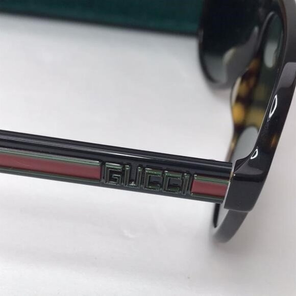 💯 Original Gucci GG0463S Men's Aviator Sunglasses, Brown/Green - Picture 6 of 12